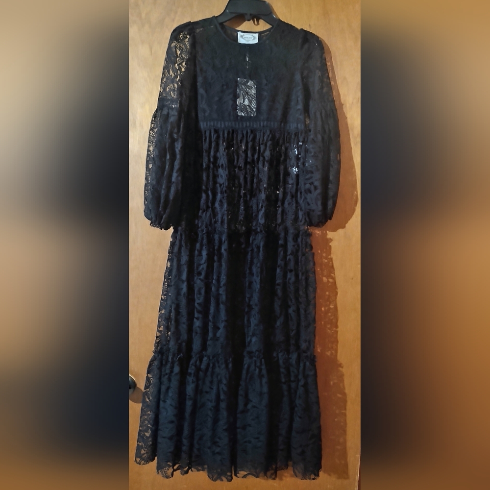Mia Joy size 8 black lace dress